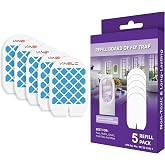 5 Pack Refills for Flying Insect Trap, Plug-in Bug Catcher Refills, Indoor Fly Trap for Moth, Gnat Killer Indoor, Bug Killer (Device Not Included)