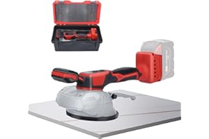 DGLYYXGS Tile Vibration Leveling Machine for Milwaukee M18 18V Battery, Cordless Tile Vibration Machine Installation Tool 150W Tiler Vibrator Tool with 8 Speed, Suction Cup, Digital Display (Tool only)