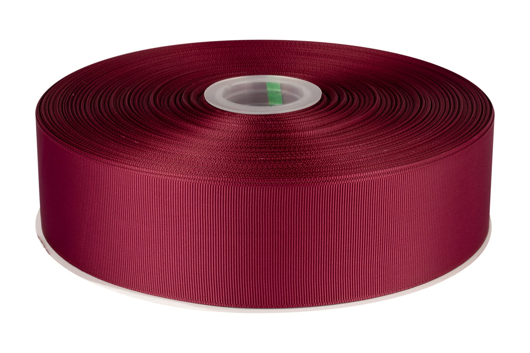 Fondersy 50mmX 91M Solid Grosgrain Ribbon for Gift Wrapping Parties, Wedding Decoration, Crafts Sewing(Burgundy)