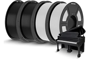 TECBEARS PLA 3D Printer Filament, 4KG PLA Filament 1.75mm, Neatly Wound 3D Printing Filament, Dimensional Accuracy +/- 0.02 m