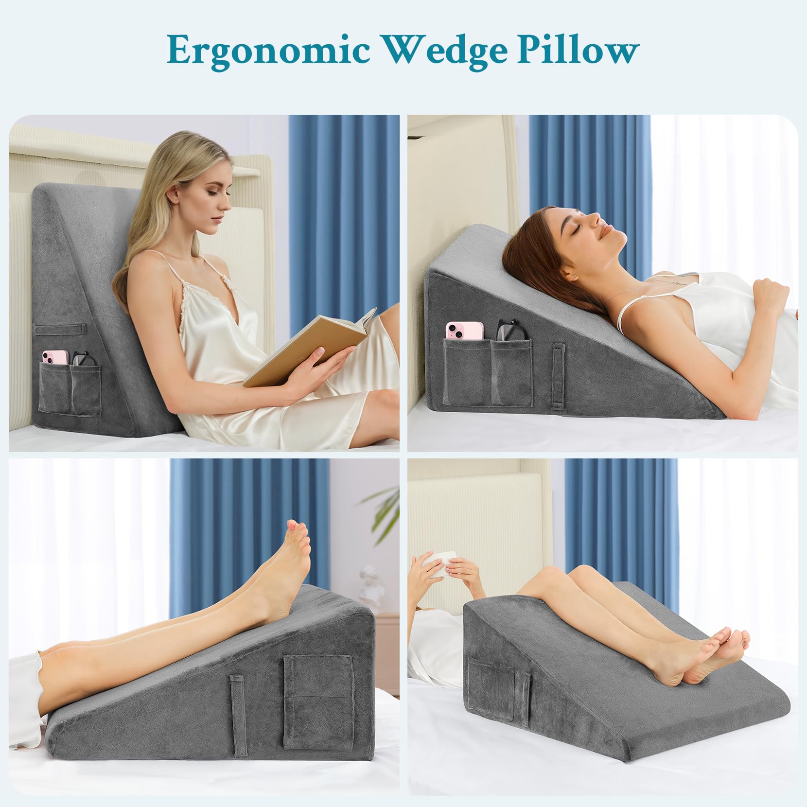 Wedge Pillow for Sleeping, 12