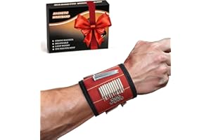 CIOEW AYAG Magnetic Wristband For Tools, Stocking Stuffers For Men, Wrist Magnet For Screws Nails And Drill Bits, Gadget Gift For Dad Him Husband Who Have Everything Wants Nothing