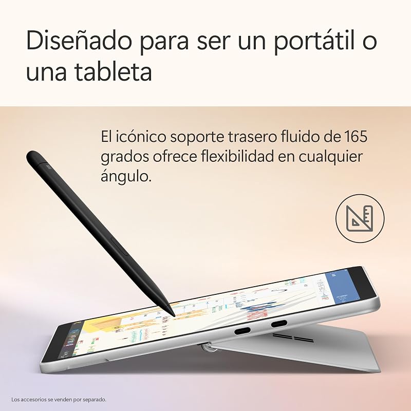 Microsoft Surface Pro | Copilot+ PC | Ecrã Táctil LCD de 12" | Snapdragon X Plus | 16GB de RAM | 256GB de armazenamento | Modelo mais recente | Platina