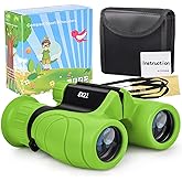 Kids Binoculars,Shockproof 8 x 21 High Resolution Compact Kids Binoculars Real for 3-12 Boys and Girls,Perfect for Bird Watching, Hiking,Camping,Travel, Christmas Birthday Gift