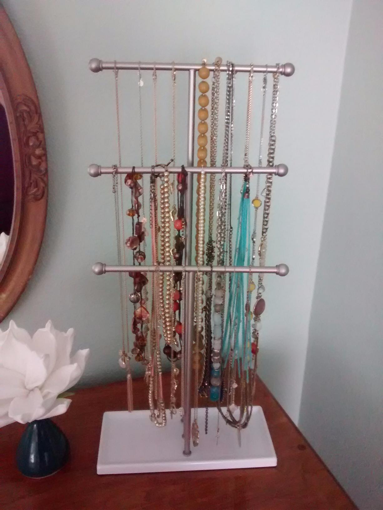 6/mo Finance Umbra Trigem Hanging Jewelry Organizer Tiered Tabletop