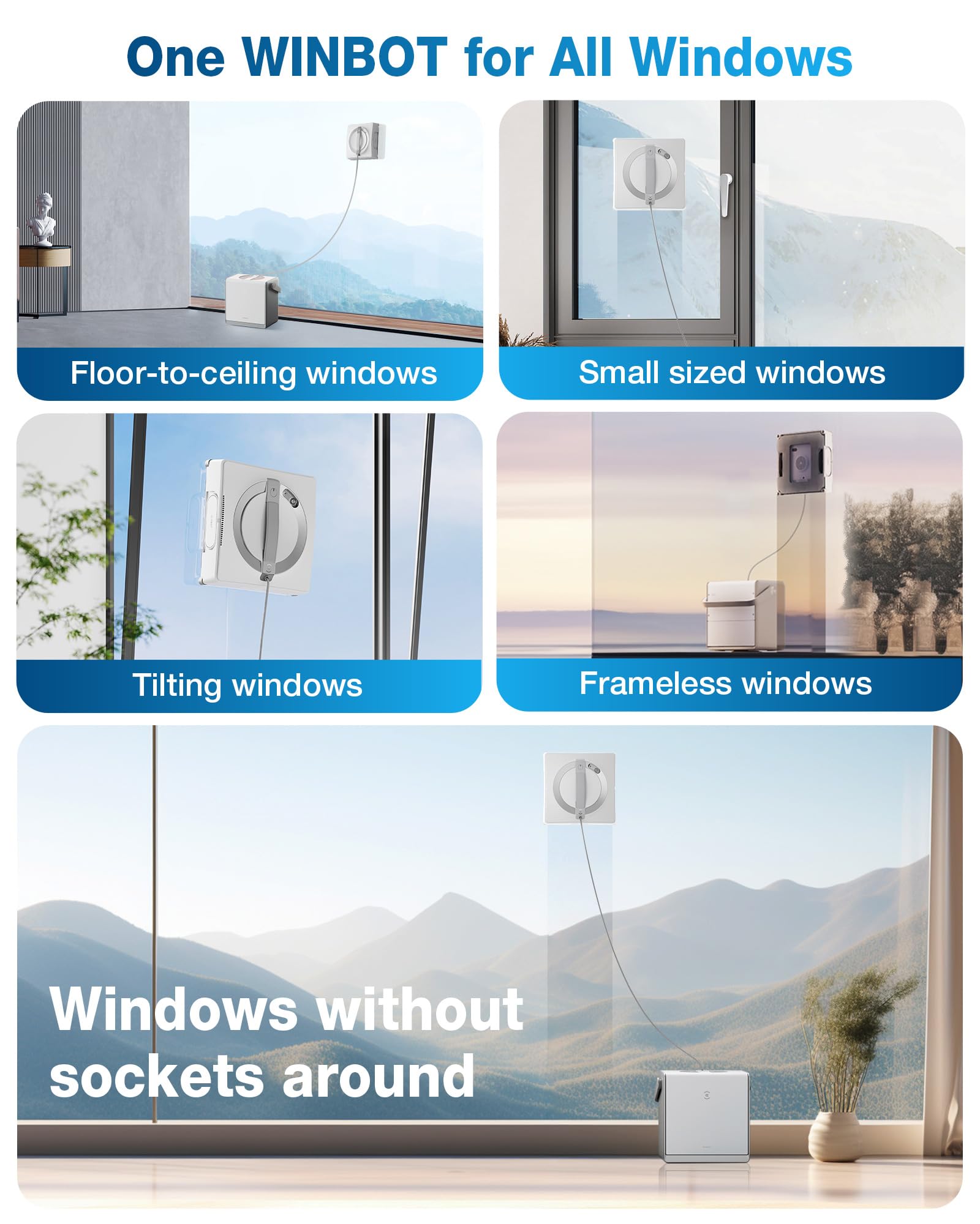 Mua Winbot W2 Omni Portable Window Cleaning Robot, Intelligent Cleaning ...