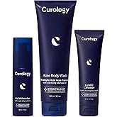 Curology Everyday Skincare Bundle, Gentle Facial Cleanser, Acne Body Wash (2% Salicylic Acid), and Daily Gel Face Moisturizer with Hyaluronic Acid