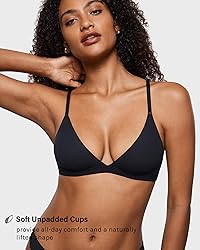 INLYRIC Women's Inbarely Triangle Bralette Plunge