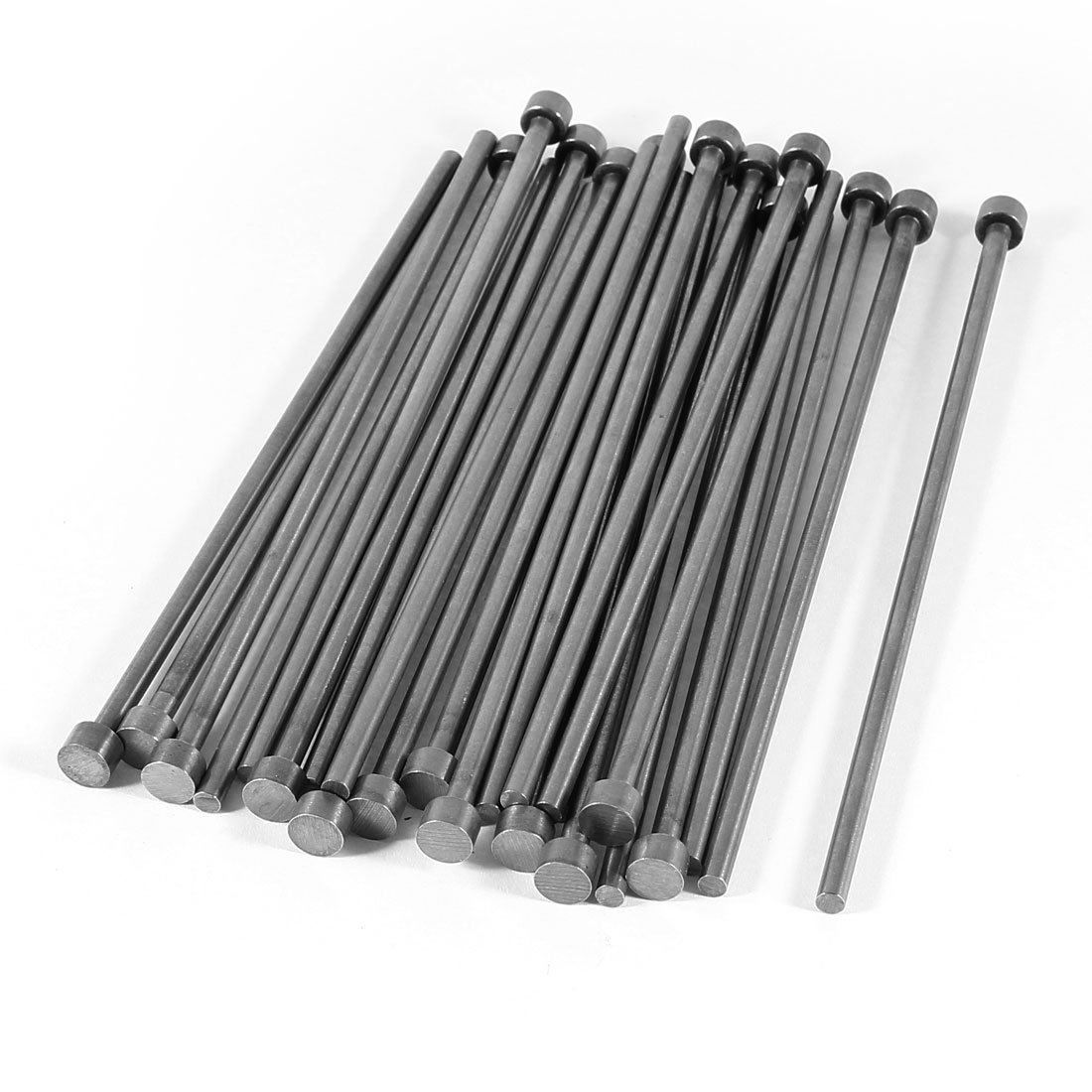 Sourcingmap 25 Pcs 4mm Diameter Round Tip Steel Straight HSS Ejector Pin