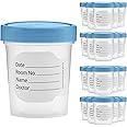 Specimen Cups with Leak Proof Screw on Lids - 4oz [Pack of 20] Clear Non-Sterile Urine Sample Jars - Containers for Safe Pee, Stool, Semen Sample Collection for Testing (20)