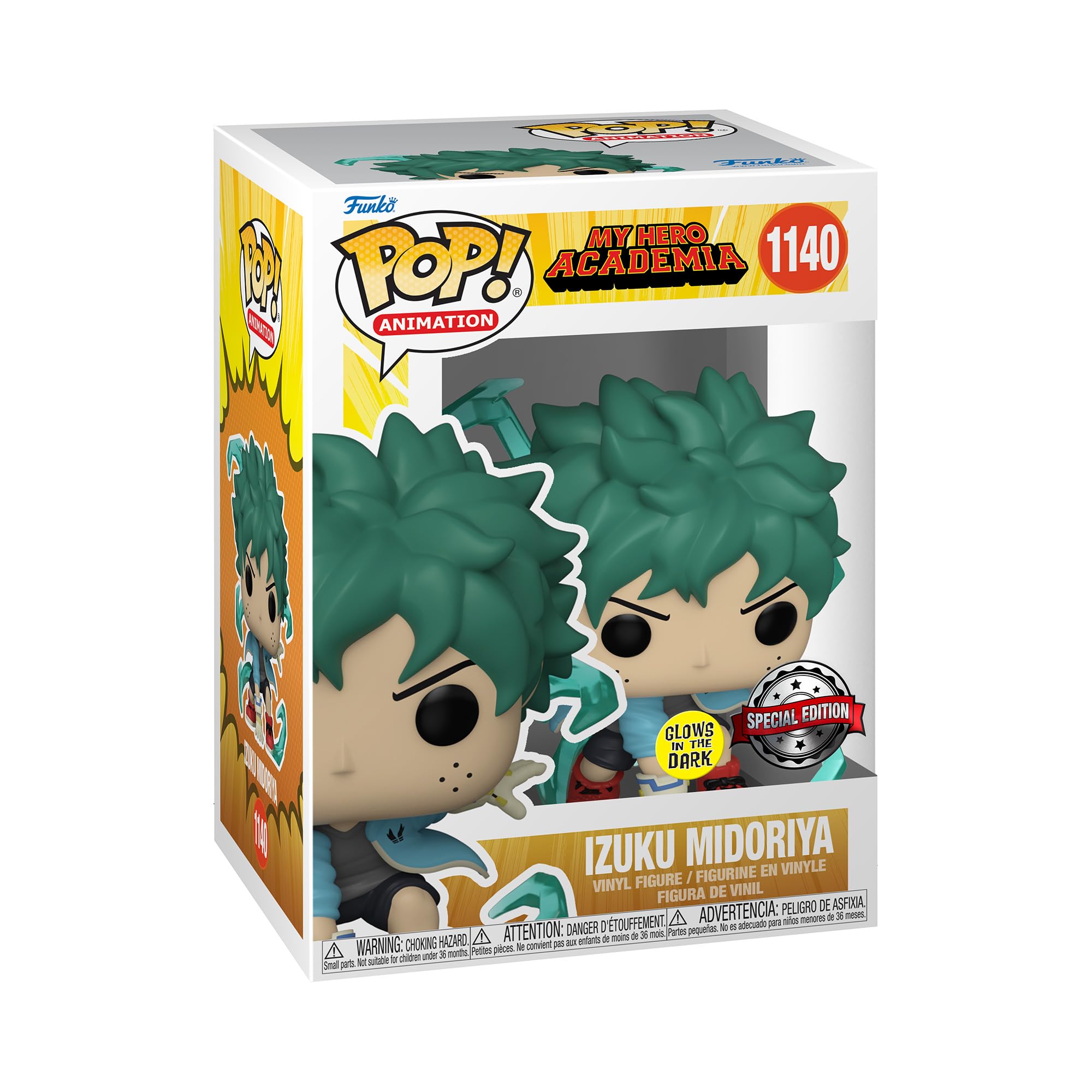 Funko Pop! Animation: My Hero Academia (MHA) - (MHA) - Deku With Gloves - Glow In the Dark - Collectable Vinyl Figure - Gift Idea - Official Merchandise - Toys for Kids & Adults - Anime Fans