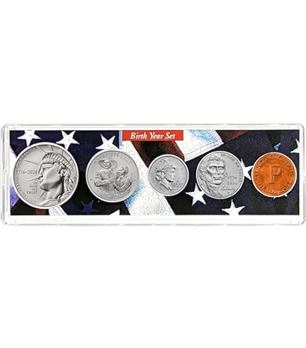 2026 D Birth Year Coin Set in American Flag Holder - Denver Mint