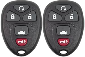 Replacement Remote Control Key Fob for Buick Lucerne (06-11), Chevrolet Impala (06-13), Impala Limited (14-16), 5-Button Car 