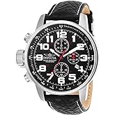Invicta Men's I-Force Left Handed Quartz Watch with Leather Strap