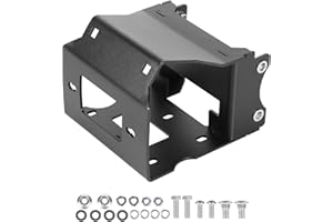 VEVOR Winch Mount, Winch Capacity of 2000-3600 lbs, Trailer Hitch Winch Mount for Select Polaris Sportsman Models (2009 and Newer), 2 Mounting Hole Design, Powder Coated Steel, Fit for Desert Rescue