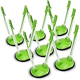 Ruibo Baggy Rack Holder for Food Prep Bag/Plastic Freezer Bag/Ziplock Bag Stand, Meal Planning/prep Holders,8 Pack Green Pack