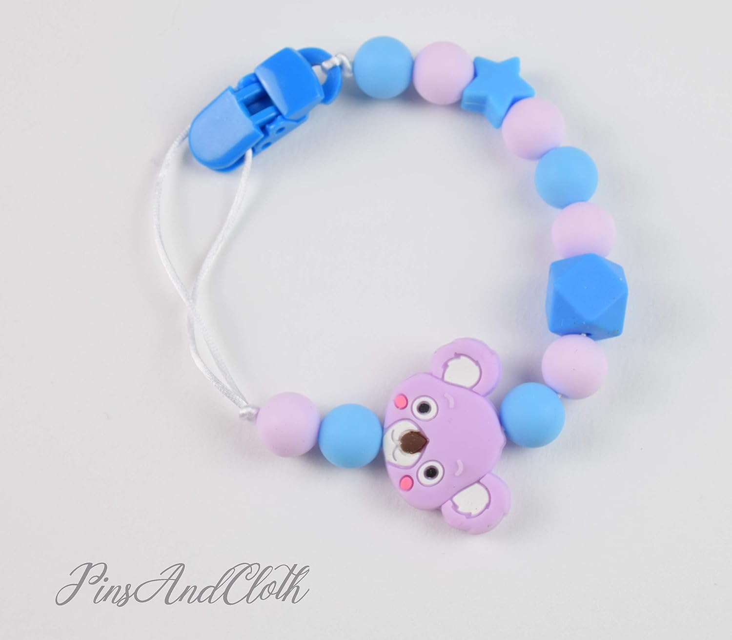 personalised baby dummy chain