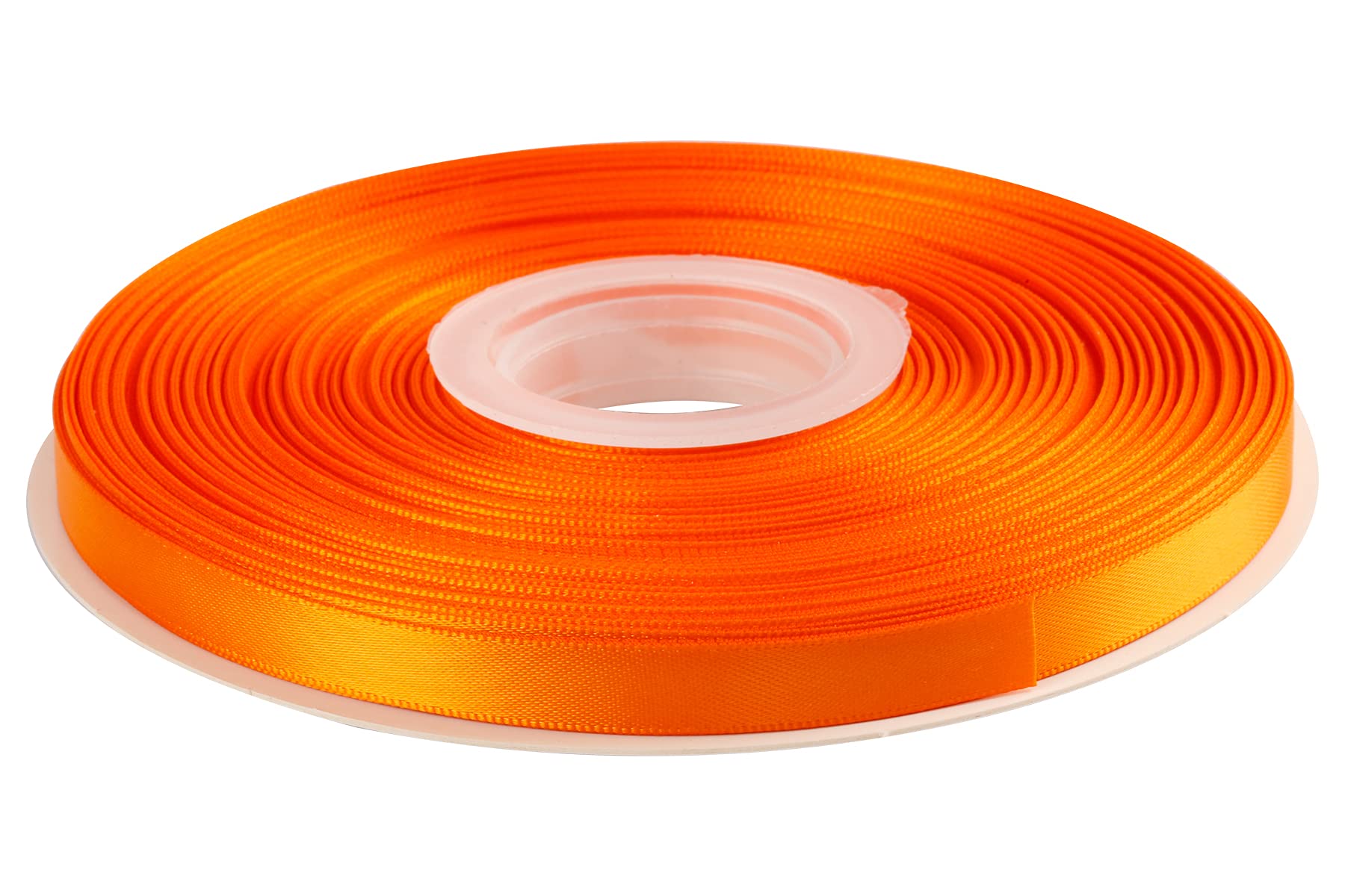 AVANAVA 9mm Wide Double Face Satin Ribbon - 45 Meters (668-Orange Peel)