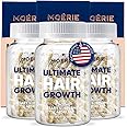 Moerie Hair Growth Supplement for Women & Men - Hair Skin and Nails Vitamins With Biotin, Q10 & Minerals - For Thicker, Fuller Hair & Hair Loss Treatment - Advanced Beadlet Delivery System - 180 Pills