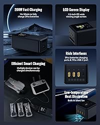 LKTOP 200W Air 3/Air 3S Parallel Charging Hub Fast