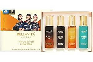 Bella Vita Luxury Unisex Perfume Gift Set for Men & Women 4x20 ml Limited Edition Luxury Scent with Long Lasting Musky, Woody
