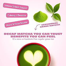 Caff Off Decaf Strawberry Matcha Green Tea Powder
