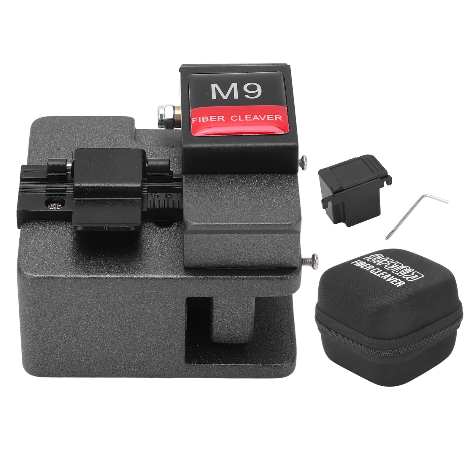 Optical Fibre Cleaver, Fiber Optic Cleaver Automatic Fiber Cleaver with 3 in 1 Fixture Fibre Optic Cable Cutter High Precise Optical Fiber Cable Cutting Machine