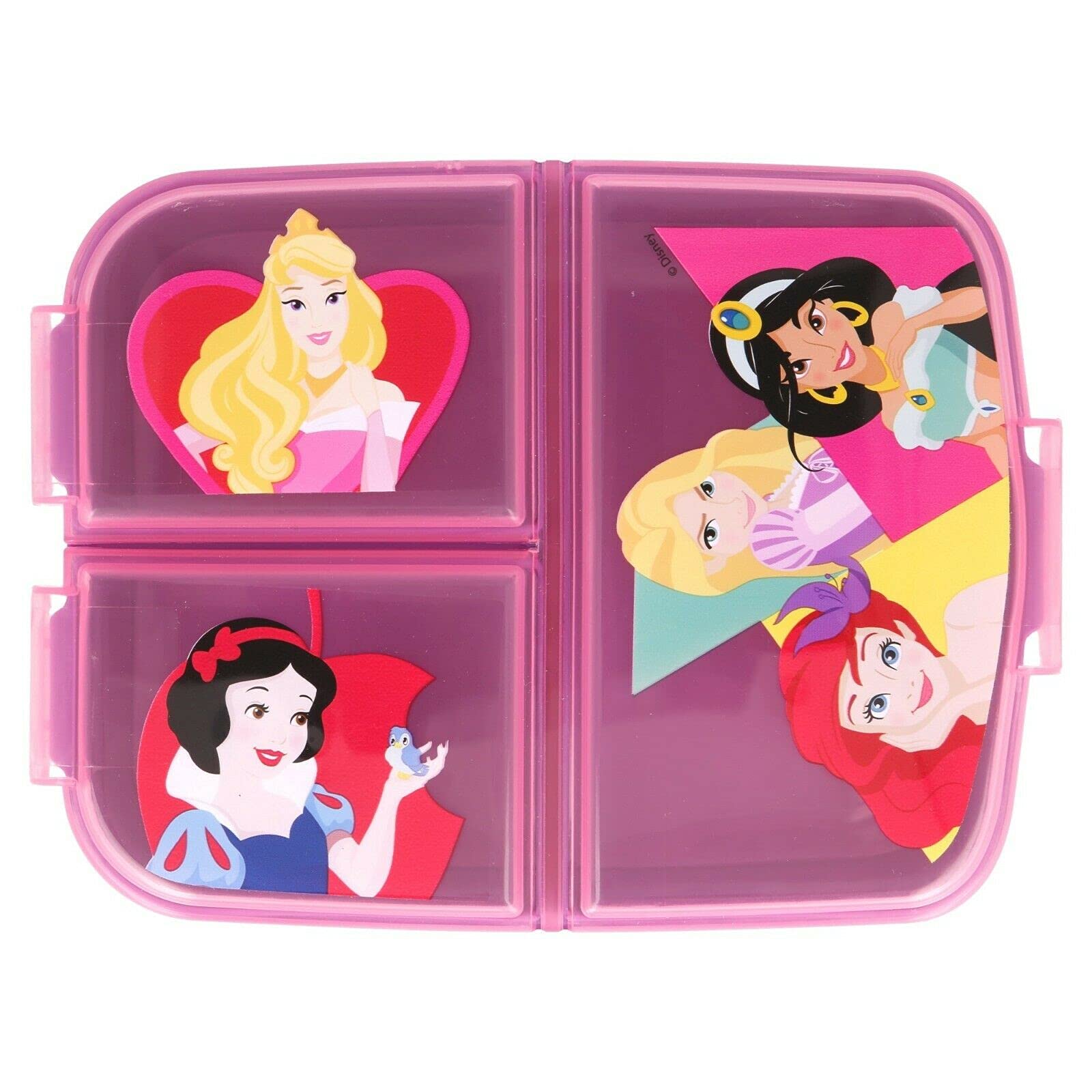 Gold1 Princesses Design Kids Character 3 Compartment Sandwich Lunch Box School