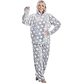 Istylish Womens Pajamas Fleece Set Jogger Sets Pajamas For Women Sets Soft 2 Piece With Hoodie