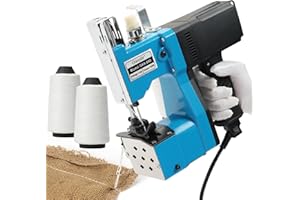 Guoydir Portable Handheld Sewing Machine Heavy Duty – Bag Closer for Burlap, Leather, Sand Bags – 230# Needle, 2000 Stitches/