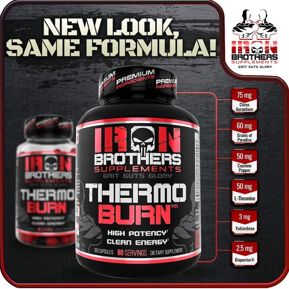 Thermogenic Fat Burners for Men / Women - Strongest Appetite Suppressant for Weight Loss - Metabolism Boosting - Hardcore Carb Blocker and Focus Supplement - Keto Pills - 60 Veggie Capsules: Health & Personal Care