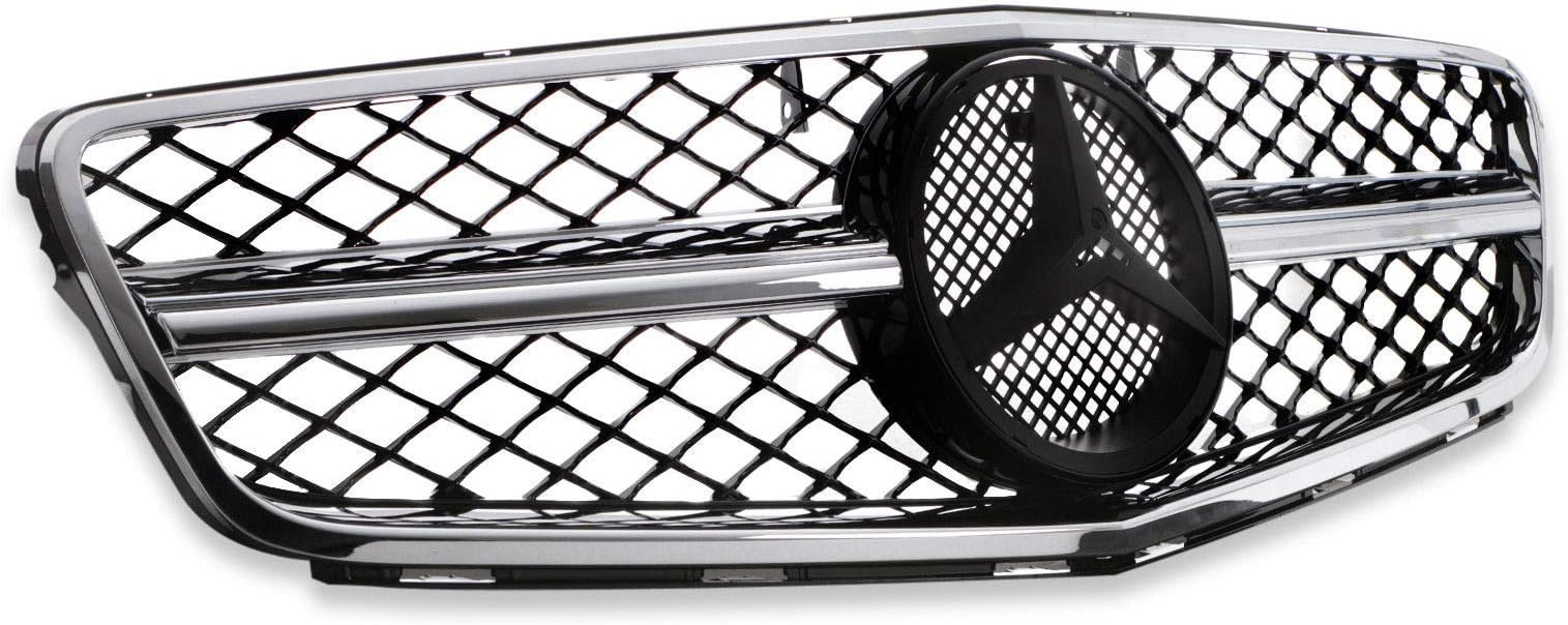 Black Chrome C63 AMG Look Radiator Grill Grille