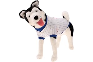 Sporty K9 MLB Baseball Striped Dog Jersey, Chicago Cubs Large