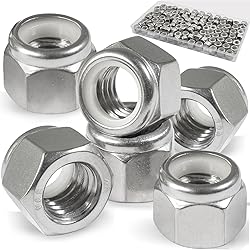 Vifmy 110 Pack 1/4"-20 Inch Lock Nuts,304