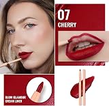 Oulac Matte Red Lip Liner Waterproof 24H Vegan Cruelty Free 07 Cherry view 2