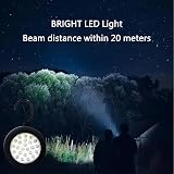 DSYJ 24 LED Round Magnetic Work Light Torch Hook Set 3 Pack AAA Batteries Not view 2
