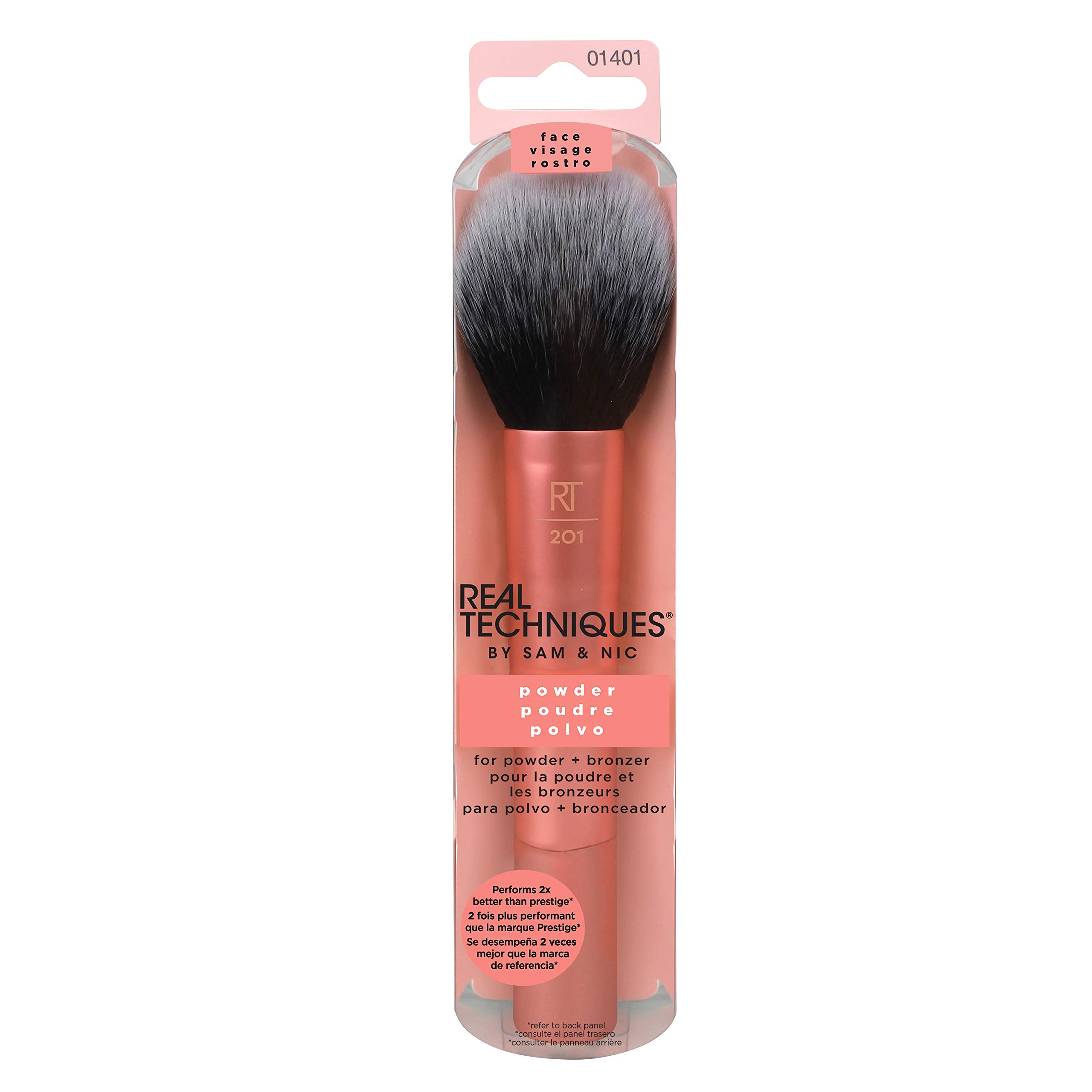 Real Techniques Powder & Bronzer Brush, Helps Build Smooth Even