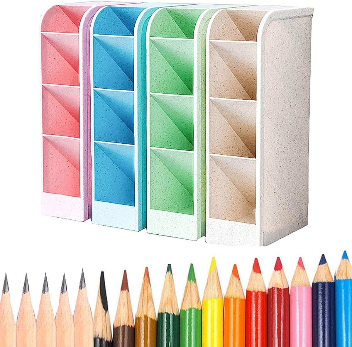 Liuer 4PCS Stiftehalter,Bleistifthalter Topf,Stiftehalter Organizer