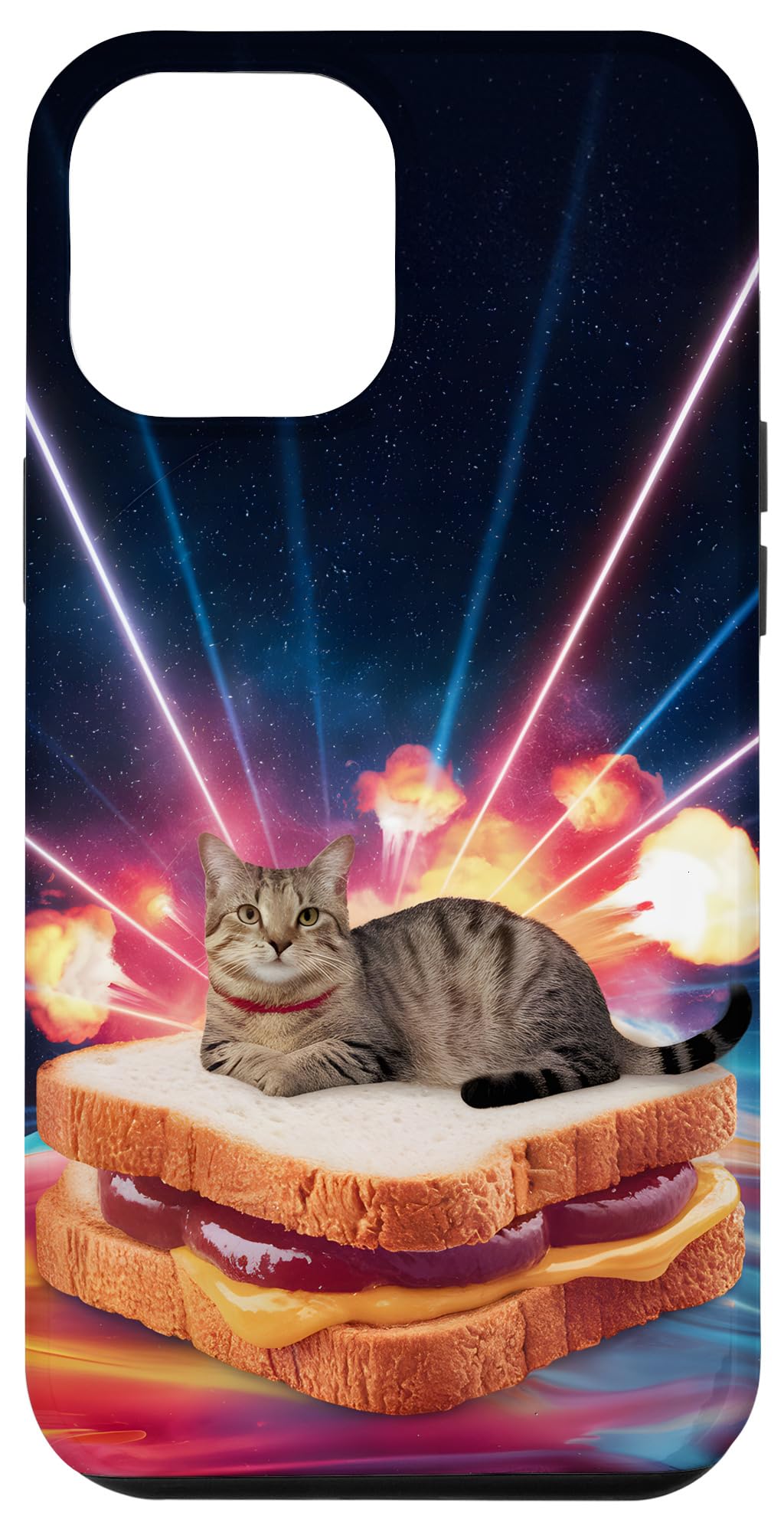 iPhone 13 Pro Max Space PB&J Cat Sandwich Case