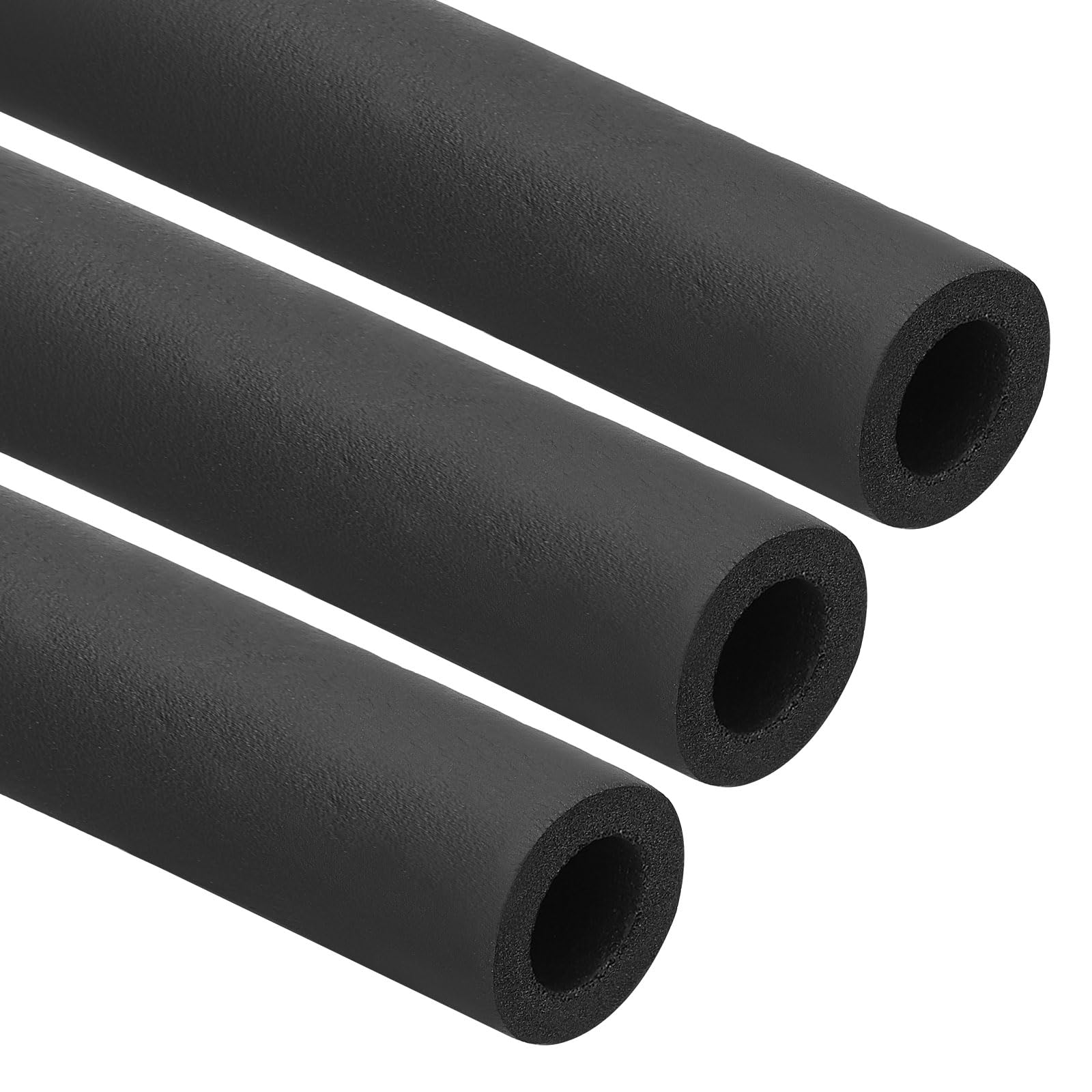 PATIKIL 3/4"(19mm) ID x 6Ft Pipe Insulation Foam Tube, 3Pcs Pipe Cover Wrap Roll Bar Padding Tubing for Handle Grip HVAC Outdoor Air Conditioner Units