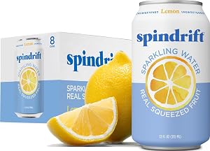 Spindrift, Sparkling Water, Lemon, 12 oz, (pack of 8)