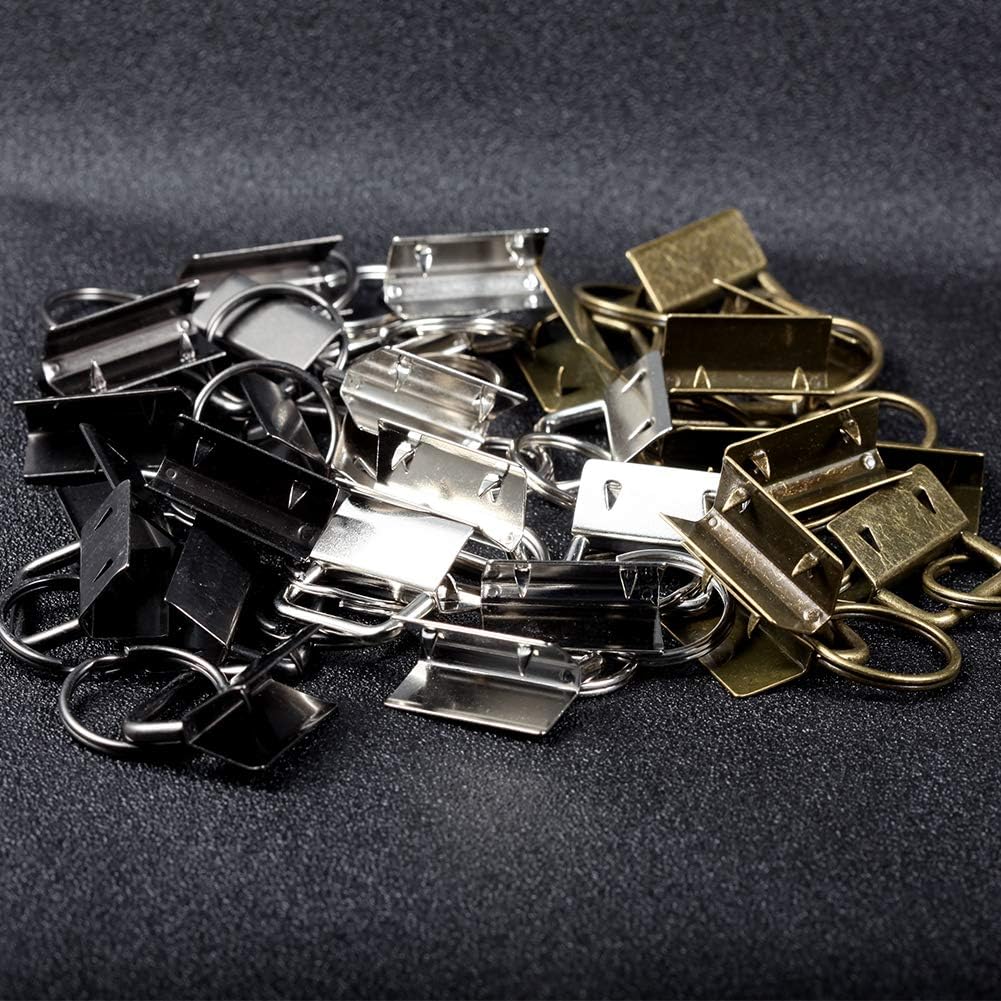 SPEEDWOX Key Fob Hardware Set 30PCS 1" Key Fob Hardwares with Key Fob Plier for Wristlet Keychain Key Lanyard Chain Making Glass Breaking Pliers Tools with Rubber Tips Adjustable Screw - Image 3