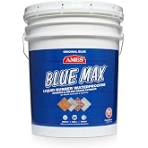 Ames Research Laboratories BMX5RG Blue MAX Waterproofer, Regular Use in Interior &amp; Below-Grade Exterior Concrete Sealer and More. Liquid Rubber, 5 Gallon (Pack of 1), 640 Fl Oz