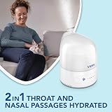 Vicks Personal Cool Mist Ultrasonic Humidifier VUL510 Small Quiet Nursery Office view 3
