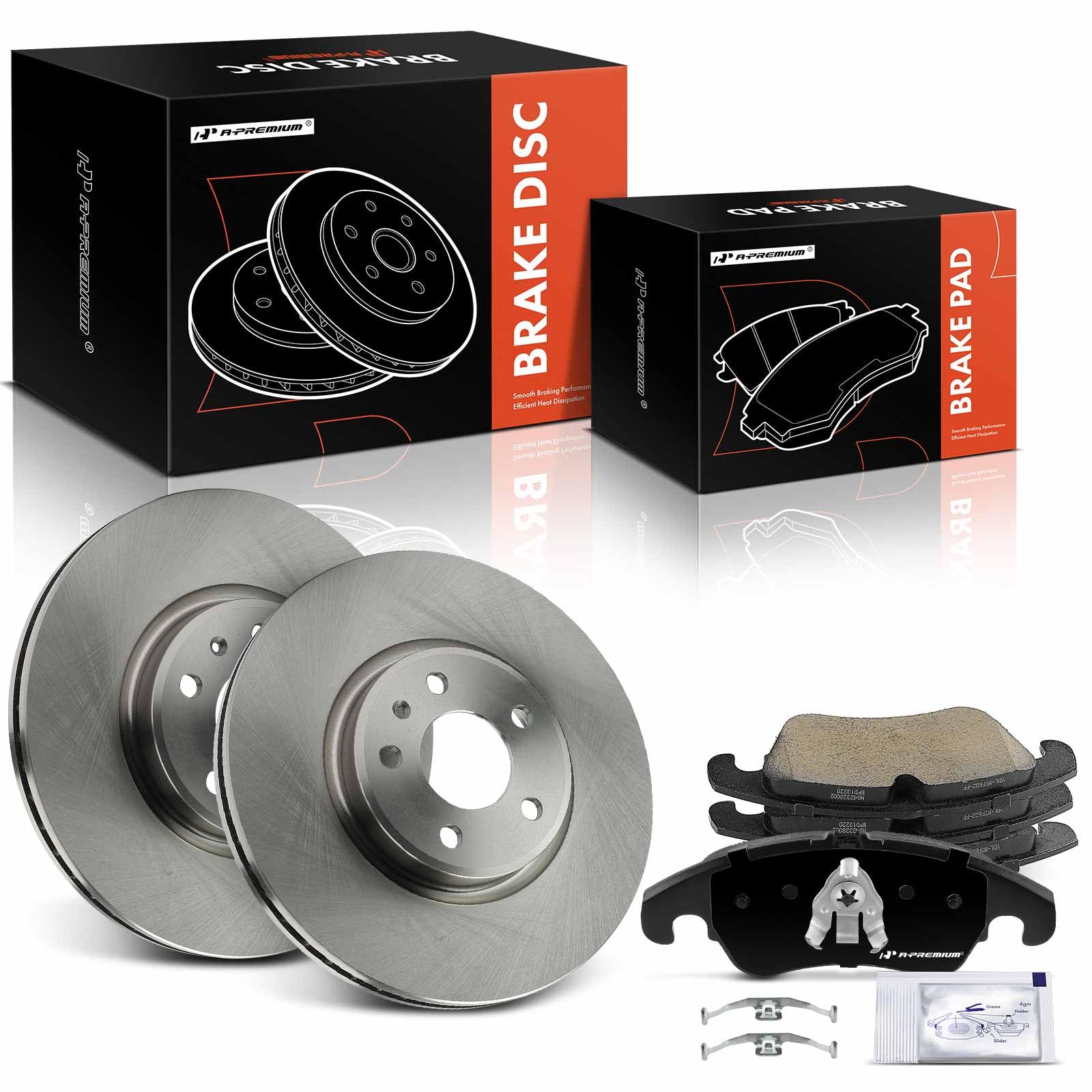 A-Premium 12.99 In (330 Mm) Front Vented Disc Brake Rotors