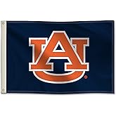 Auburn Tigers College Sports Printed Flag - NCAA Licensed - Nylon - School Banner (Blue) (2' x 3')