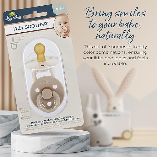 Itzy Ritzy Natural Rubber Newborn Pacifiers (Set of 2) – Baby