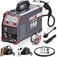 AWT Simplified Aluminum 160A MIG Welder,6 in 1 Gas MIG/Gasless Flux Core MIG/Stick/Lift TIG/Aluminum MIG Welding Machine, 110/220V Dual Voltage,Multi-Process Welding Machine
