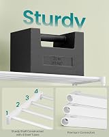 SONGMICS 4-Tier Shoe Rack Storage Organizer Metal Upright or Upside Down view 5