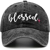 Waldeal Women's Embroidered Dad Hat, Adjustable Vintage Washed Cotton Baseball Cap for Men